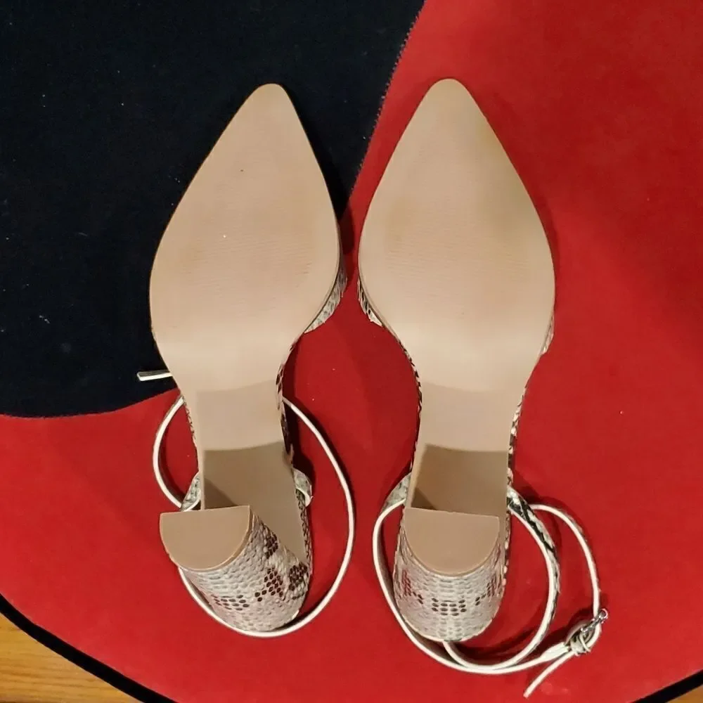 Revolve Alias Mae Snakeskin Heels - Picture 7 of 12